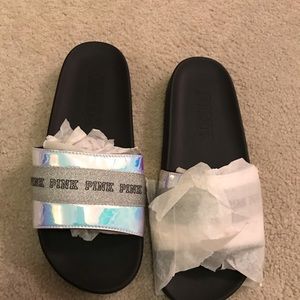 Pink Victoria Secret Slides Size M